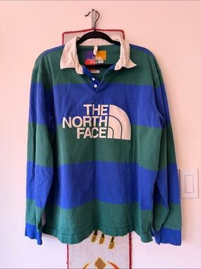 “THE NORTH FACE” Color Block  Rugby Polo Shirt